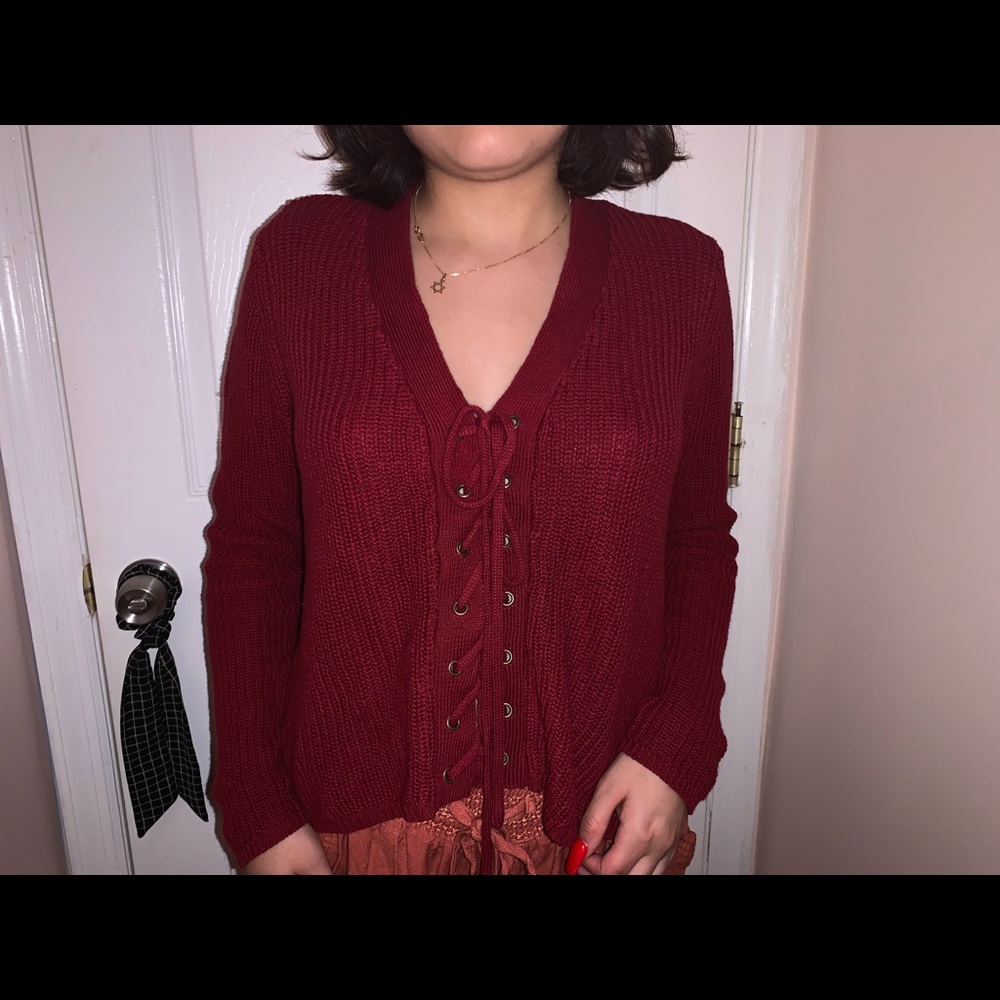 Red sweater